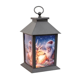 LED Fireglow Christmas Wonderland Lantern - 10"H - 3 Asstd.