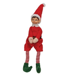 Dangle Leg Winter Elf Shelf Sitter - 14"H - 2 Asstd.
