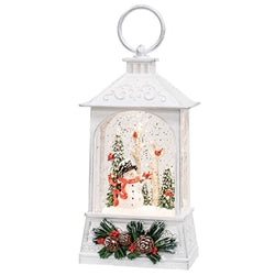 Winter Wonderland Spinning Water Globe Lantern - 2 Asstd.