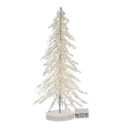2/Set - Sparkling LED Tinsel Trees - 2 Asstd.