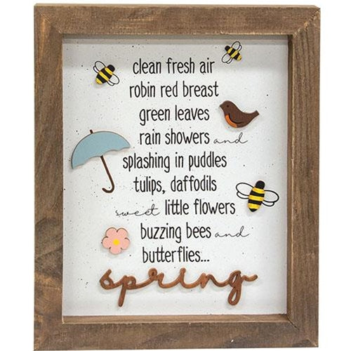 *Spring Shadowbox Frame