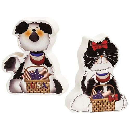 2/Set Chunky Patriotic Pets