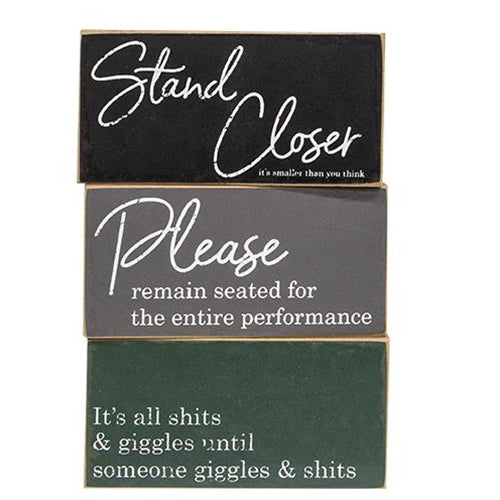 Stand Closer Block 3 Asstd.