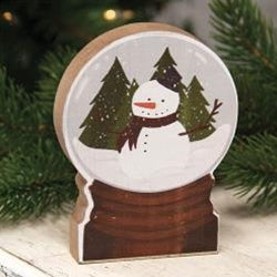 Chunky Snowman Forest Snowglobe Sitter