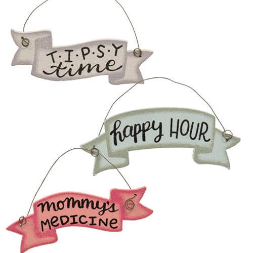 Happy Hour Bottle Tag 3 Asstd.