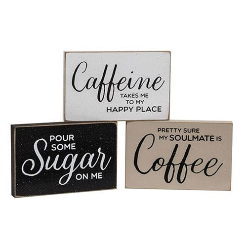 Coffee Is My Soulmate Block 3 Asstd.