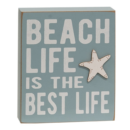 Beach Life Starfish Box Sign