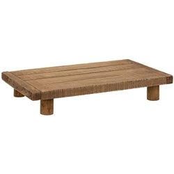 Stained Wood Rectangle Riser