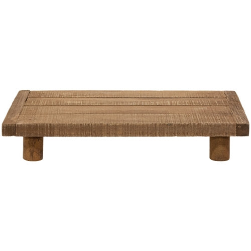 Stained Wood Rectangle Riser