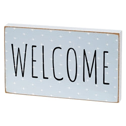 2/Set - Welcome & Daisy Wooden Blocks