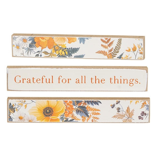 3/Set - Grateful Mini Sticks
