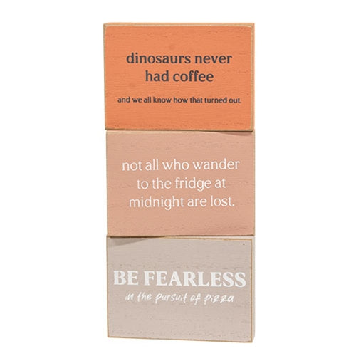 Be Fearless Rectangle Block - 3 Asstd.