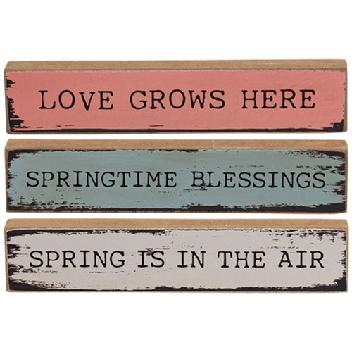 Love Grows Here Mini Stick - 3 Asstd.