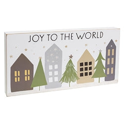 Joy to the World Village Box Sign