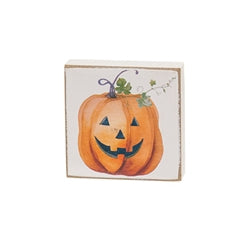 Pumpkin Everything 2" Square Block - 4 Asstd.