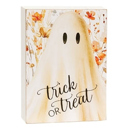 Golden Fall Wildflower Ghost Box Sign - 3 Asstd.