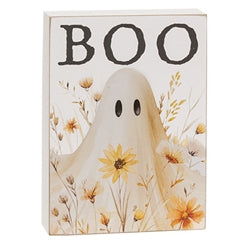 Golden Fall Wildflower Ghost Box Sign - 3 Asstd.
