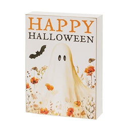 Golden Fall Wildflower Ghost Box Sign - 3 Asstd.