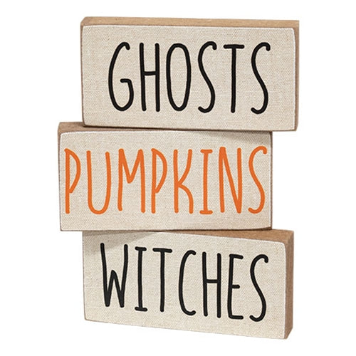 Halloween Words Mini Block - 3 Asstd.