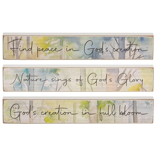 God's Creation Woodland Mini Stick - 3 Asstd.