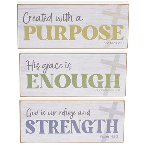 Created With A Purpose Rectangle Block - 3 Asstd.