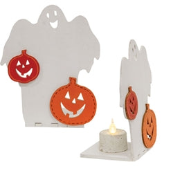 Wooden Halloween Votive Luminary - 3 Asstd.
