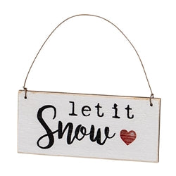 Warm Hearts Wooden Ornament - 3 Asstd.