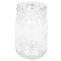 Glass Jar with Christmas Wood Topper - 2 Asstd.