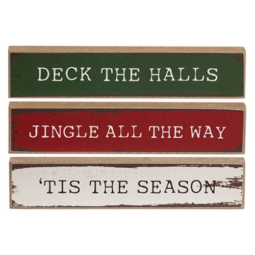 Deck the Halls Mini Stick - 3 Asstd.