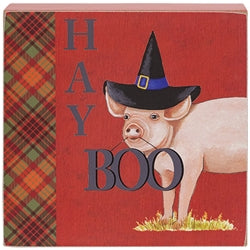 Hay Boo Scaredy Box Sign - 3 Asstd.