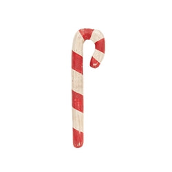 2/Set - Carved Look Resin Antiqued Candy Canes - 5.75" & 4.5"H