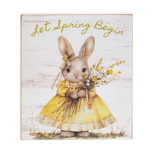 Let Spring Begin Bunny Block