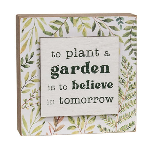 Plant a Garden Box Sign