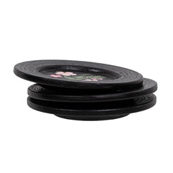 Blessed Blooms Wooden Plate - 3 Asstd