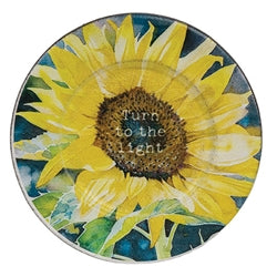 Sunflower Trinket Tray - 3 Asstd