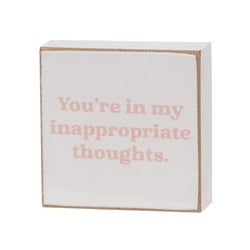 Not Sick of You 2" Square Block - 4 Asstd