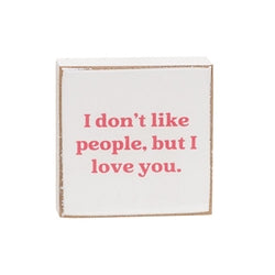 Kinda Obsessed 2" Square Block - 4 Asstd