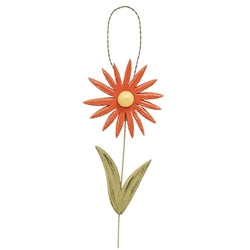 Distressed Wood Flower Hanger - 2 Asstd