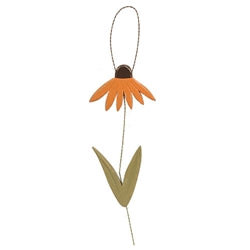 Distressed Wood Coneflower Hanger - 2 Asstd