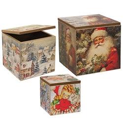 3/Set - Vintage Wonderland Stacking Boxes