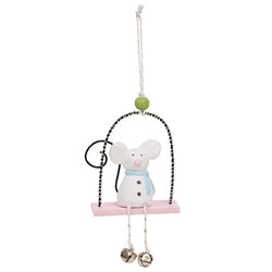 Pastel Sugar Plum Mouse Ornament - 3 Asstd.