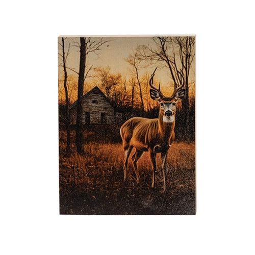 Deer on the Farm Block - 4.5" x 6"