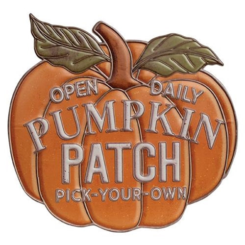 *Pumpkin Patch Open Daily Metal Sign