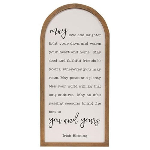 Irish Blessing Arch Sign