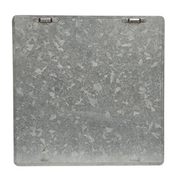 Santa with Christmas Tree Metal Sign