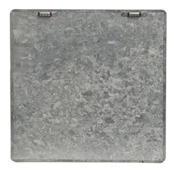 Santa with Lantern Metal Sign