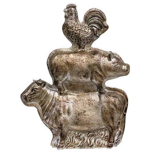 Resin Stacked Farm Animal Chocolate Mold - 10.75" H