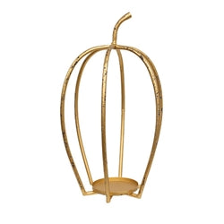 3/Set - Distressed Golden Pumpkin Open Air Lanterns