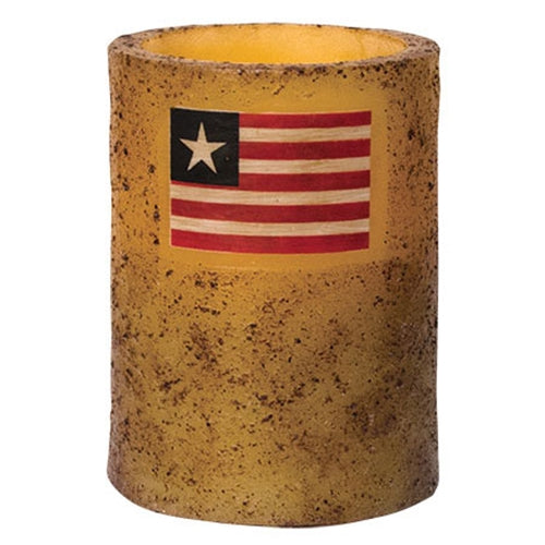 Flag Timer Pillar Burnt Ivory