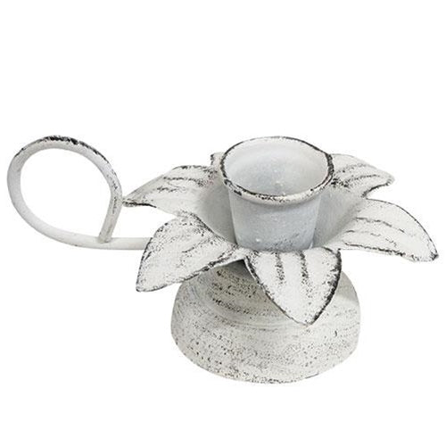 *Shabby Chic Blooming Flower Taper Holder